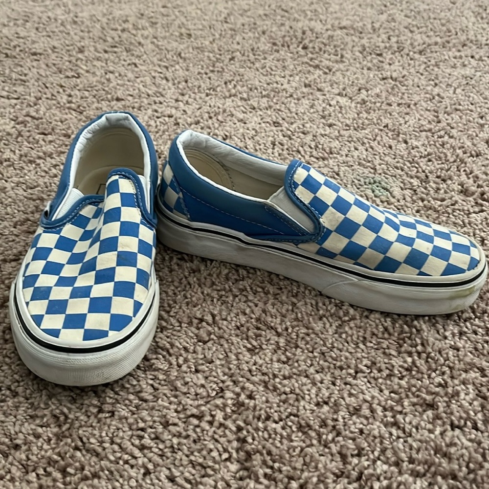 Blue Checker Vans
